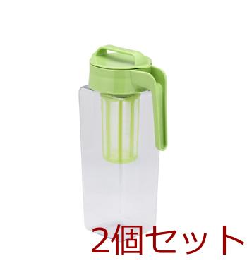 タテヨコ茶こし付スクエアピッチャー２．１ＭＣ 2個セット 送料無料 即日発送-2