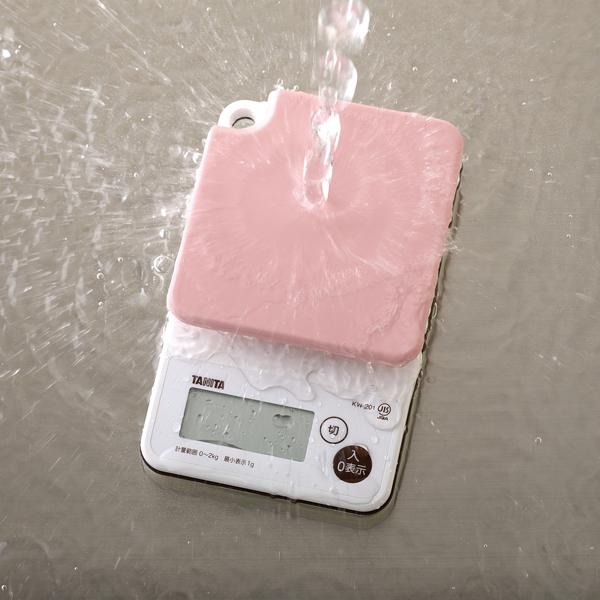 洗えるデジタルクッキングスケール２kgピンク 送料無料 即日発送-2