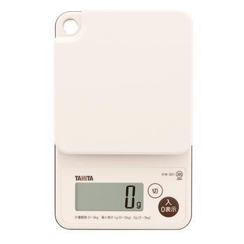 洗えるデジタルクッキングスケール３kgアイボリー 送料無料 即日発送-1
