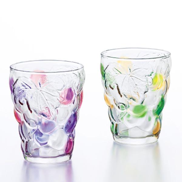 ぶどうのグラスGreenAmber 5個セット 送料無料 即日発送-1