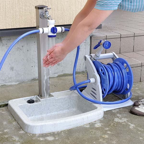 シャワー付蛇口コネクター三又タイプ 送料無料 即日発送-1