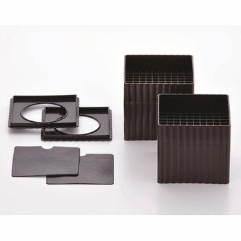 継ぎ脚ハイヒールプラススクエア２個組チョコレートブラウン 5セット 送料無料 即日発送-3