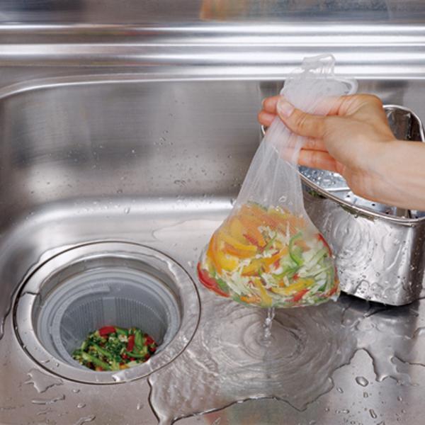 ストッキングタイプ水切り袋兼用Ｅ50枚箱入 8セット 送料無料 即日発送-1