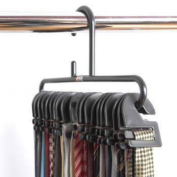 Ｆ−ＦＩネクタイハンガーフック２０枚付ブラック 3個セット 送料無料 即日発送-1