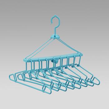 折りたたみ８連ハンガ 3個セット 送料無料 即日発送-1