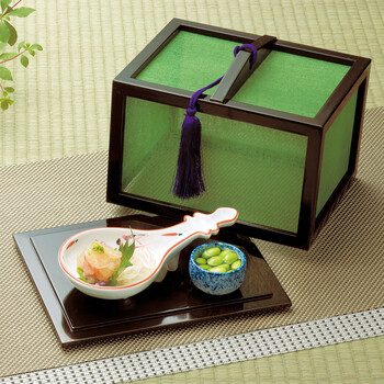 和食器 ほたる篭 グリーン 大 送料無料-1