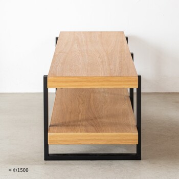 ローボード 幅150 NA 天然木×スチールのナチュラルシンプルなテレビボードアレッシア ienowa 送料無料-4