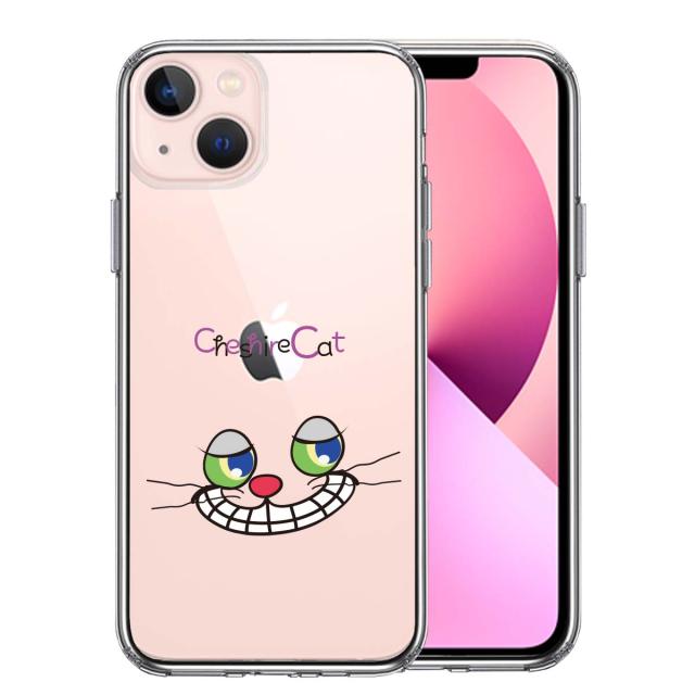 iPhone13 ケース クリアアリス CAT チェシャ猫 2 スマホケース 側面ソフト 背面ハード ハイブリッド 送料無料-0