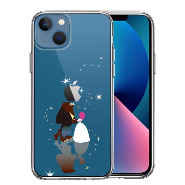 iPhone13 ケース クリアジャケット 美女と野獣 スマホケース 側面ソフト 背面ハード ハイブリッド 送料無料-0