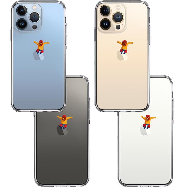 iPhone13Pro ケース クリアジャケット 覆面 プロレスラー スマホケース 側面ソフト 背面ハード ハイブリッド 送料無料-1