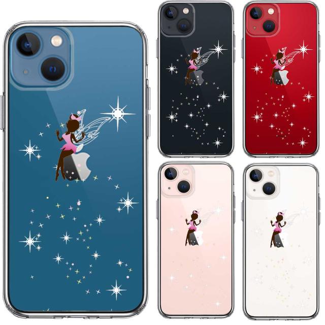 iPhone13mini ケース クリアピーターパン 妖精 2 スマホケース 側面ソフト 背面ハード ハイブリッド 送料無料-1