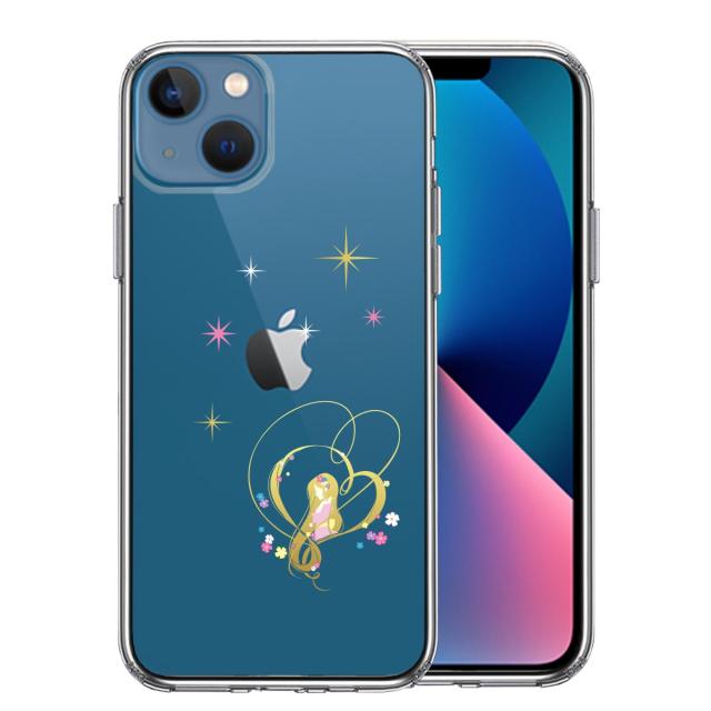 iPhone13mini ケース クリアラプンツェル 星 スマホケース 側面ソフト 背面ハード ハイブリッド 送料無料-0