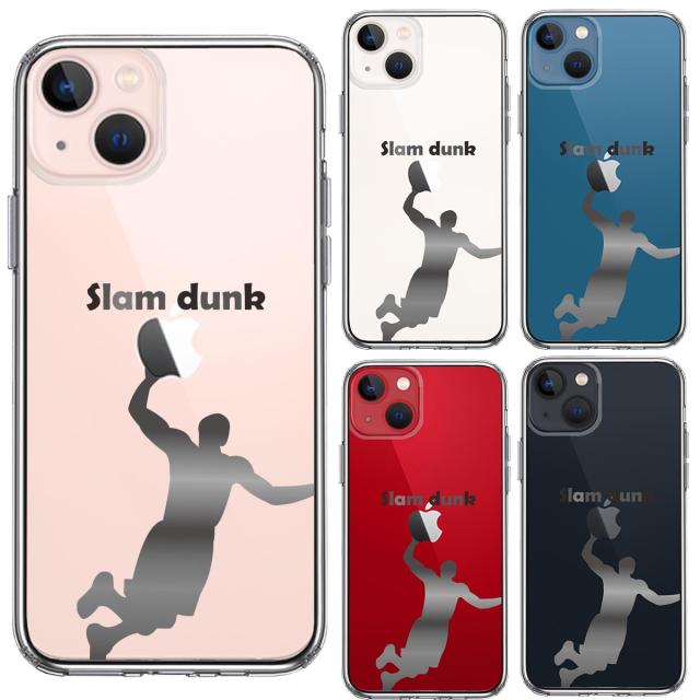 iPhone13mini ケース クリアバスケットボール スラムダンク スマホケース 側面ソフト 背面ハード ハイブリッド 送料無料-1