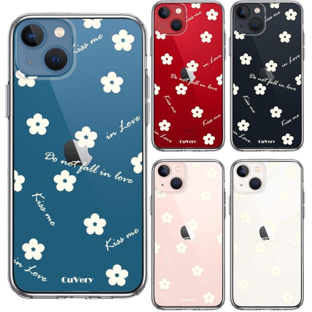 iPhone13 ケース クリアフラワー ライトイエロー スマホケース 側面ソフト 背面ハード ハイブリッド 送料無料-1