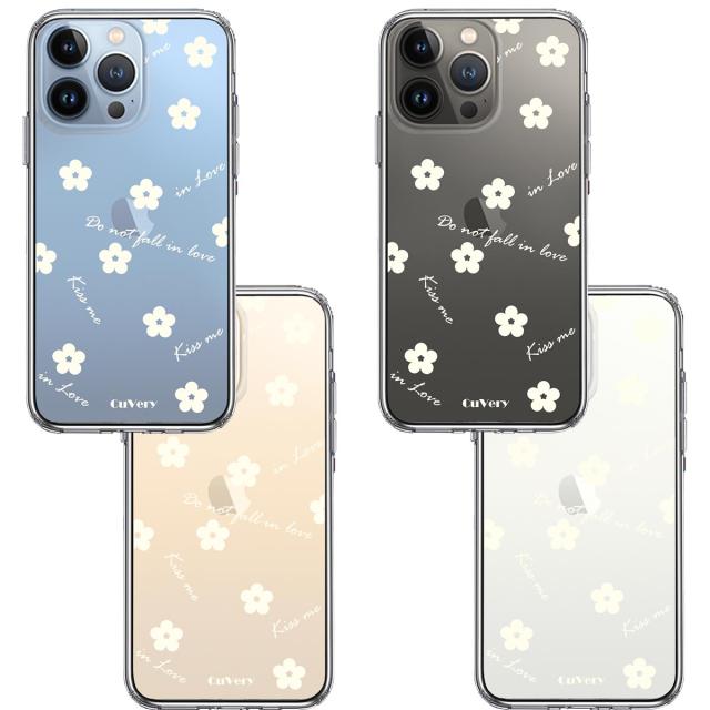 iPhone13Pro ケース クリアフラワー ライトイエロー スマホケース 側面ソフト 背面ハード ハイブリッド 送料無料-1