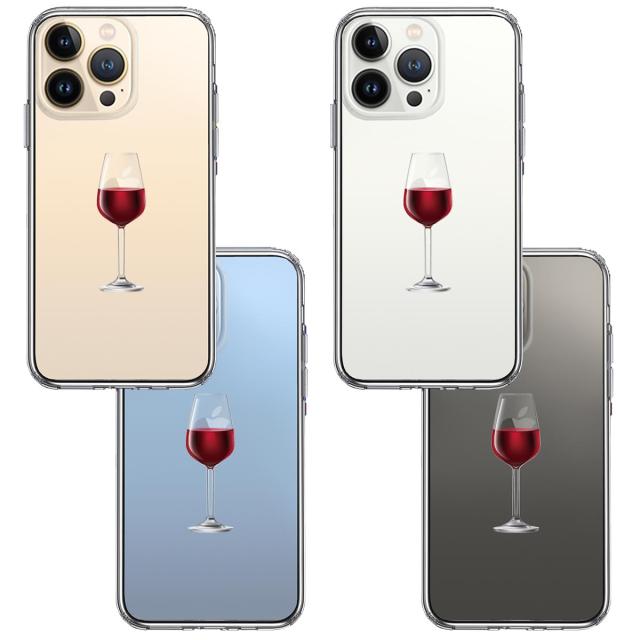 iPhone13Pro ケース クリアジャケット 赤ワイン スマホケース 側面ソフト 背面ハード ハイブリッド 送料無料-1