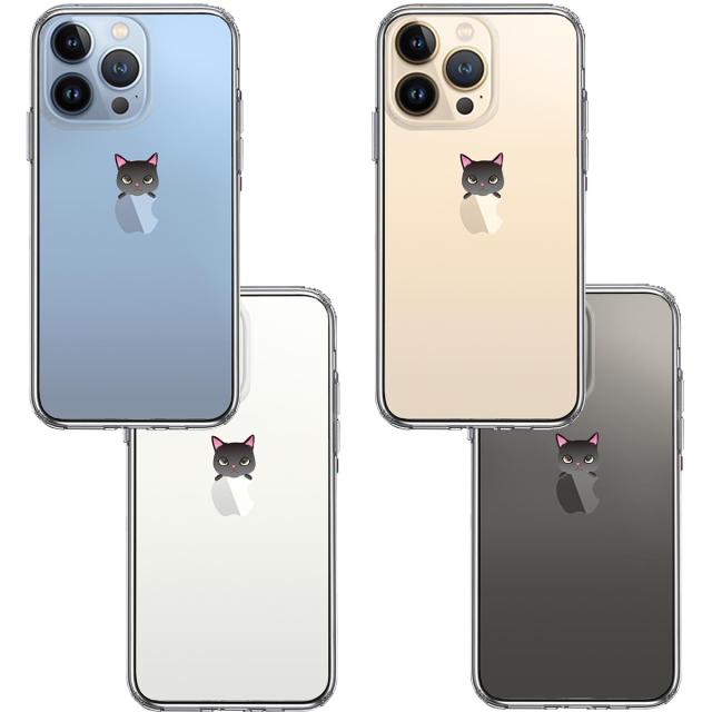 iPhone13Pro ケース クリアのっかり ネコ 1 スマホケース 側面ソフト 背面ハード ハイブリッド 送料無料-1
