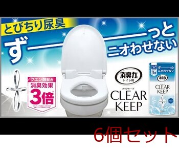 消臭力 トイレ用 CLEAR KEEP 無香料 400mL 6個セット 送料無料-2