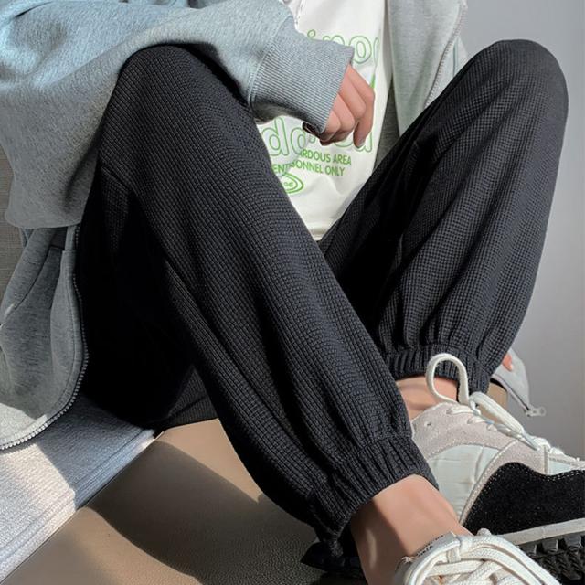 スウェットパンツ ワッフル生地 送料無料 即日発送-4