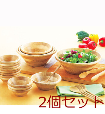 和食器 天然木サラダボウル ナチュラル φ27cm 送料無料-2