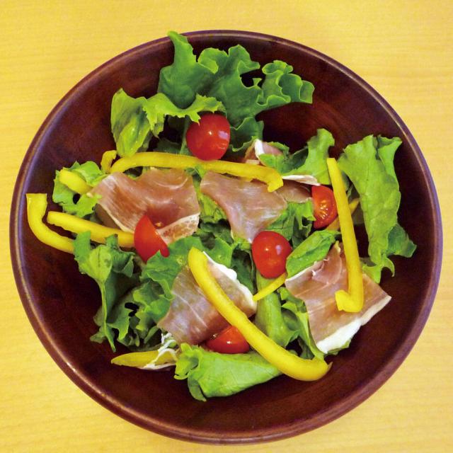 和食器 天然木サラダボウル こげ茶 φ30cm 送料無料-1