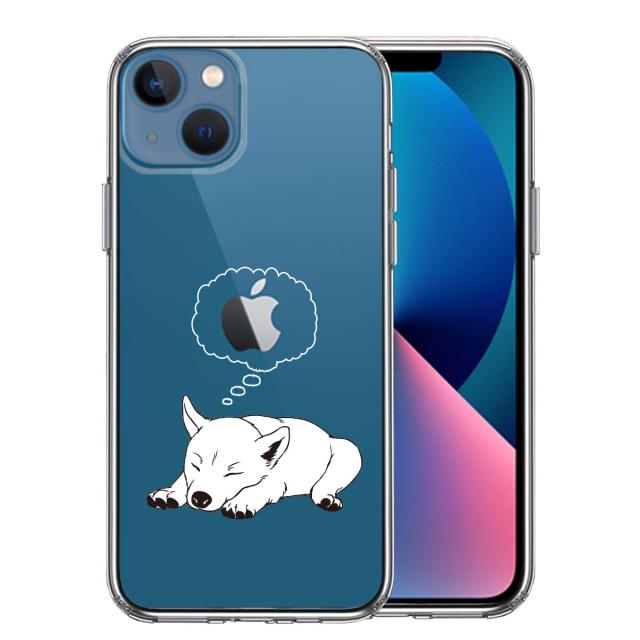 iPhone13mini ケース クリア柴犬 スマホケース 側面ソフト 背面ハード ハイブリッド 送料無料-0