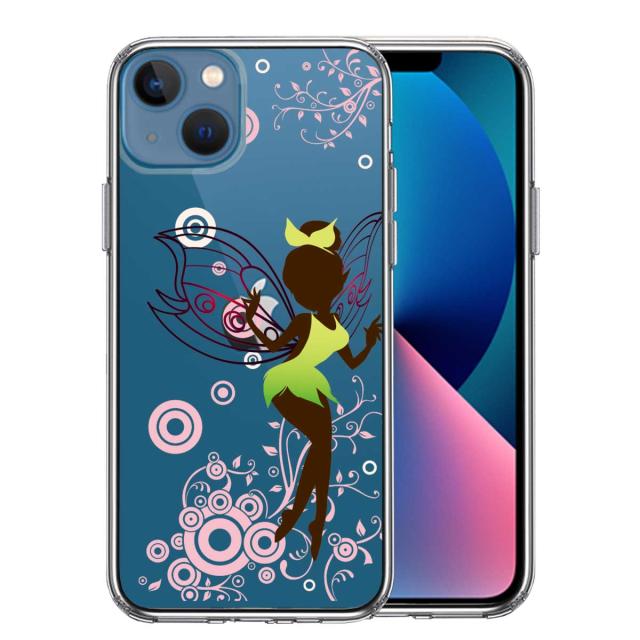 iPhone13 ケース クリアピーターパン 妖精 1 スマホケース 側面ソフト 背面ハード ハイブリッド 送料無料-0