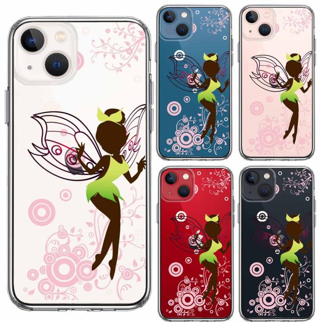 iPhone13 ケース クリアピーターパン 妖精 1 スマホケース 側面ソフト 背面ハード ハイブリッド 送料無料-1