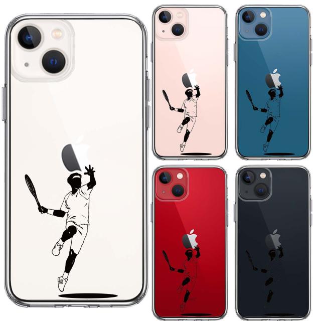 iPhone13 ケース クリアテニス スマホケース 側面ソフト 背面ハード ハイブリッド 送料無料-1