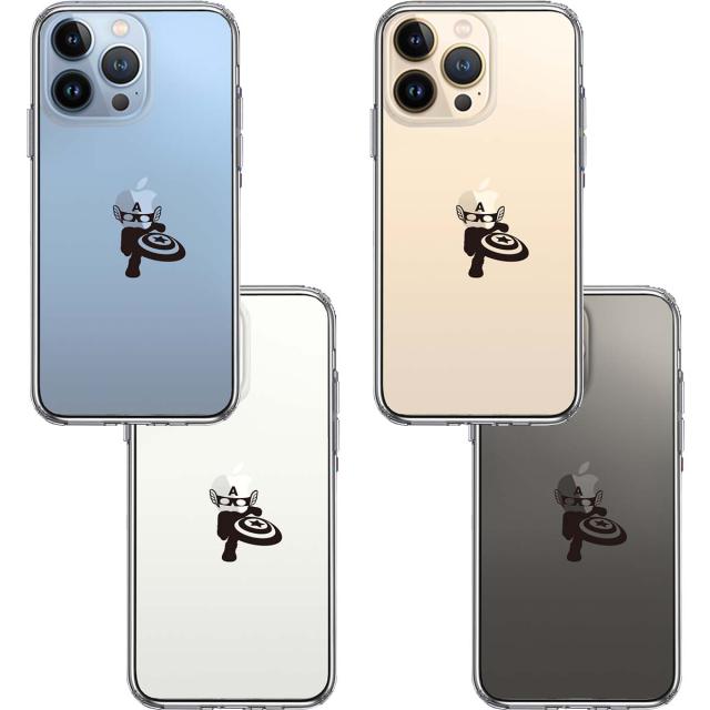 iPhone13Pro ケース クリア映画パロディ アメリカン ヒーロー スマホケース 側面ソフト 背面ハード ハイブリッド 送料無料-1