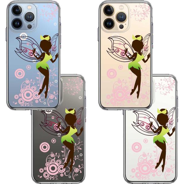 iPhone13Pro ケース クリアピーターパン 妖精 1 スマホケース 側面ソフト 背面ハード ハイブリッド 送料無料-1