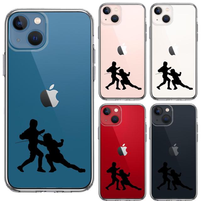 iPhone13mini ケース クリアフェンシング スマホケース 側面ソフト 背面ハード ハイブリッド 送料無料-1