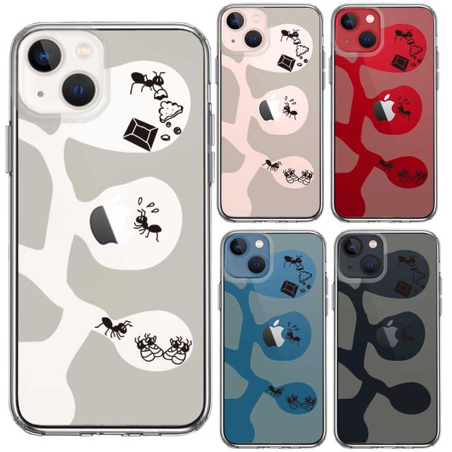 iPhone13mini ケース クリアありの巣 スマホケース 側面ソフト 背面ハード ハイブリッド 送料無料-1