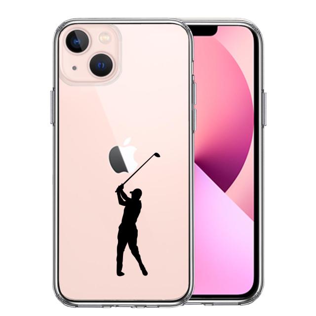 iPhone13 ケース クリアゴルフ スマホケース 側面ソフト 背面ハード ハイブリッド 送料無料-0