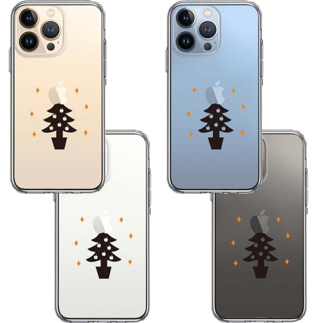 iPhone13Pro ケース クリアChristmas tree クリスマス スマホケース 側面ソフト 背面ハード ハイブリッド 送料無料-1