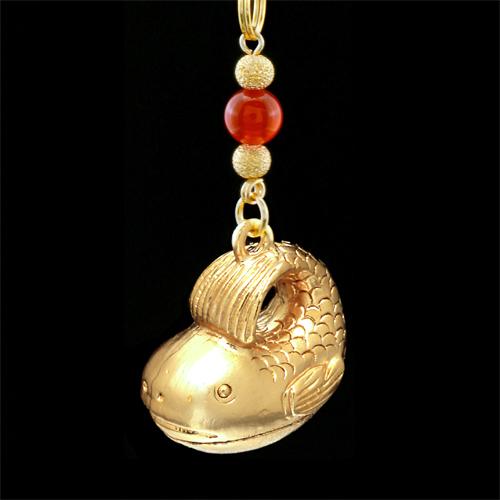 幸運を呼ぶ魚ストラップ ミラクル パワーカード付き 送料無料-1