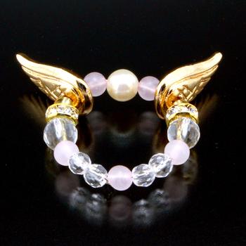 天使の羽ラッキーリング ラッキー 幸せカード付き  送料無料-2