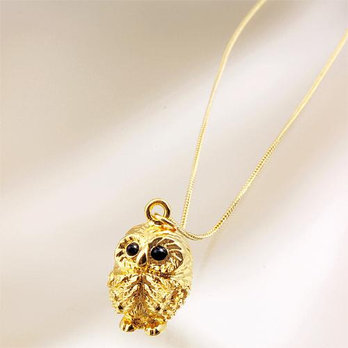 お願い福朗ペンダント 幸運 ふくろうカード付き 送料無料-1