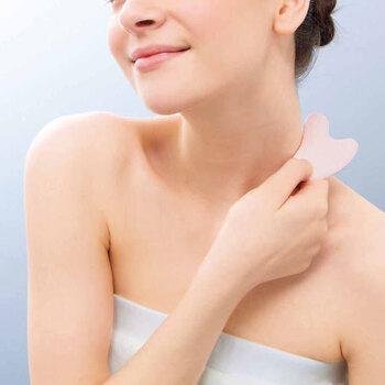 かっさ リフトプレート ローズクォーツ 専用ケース付 3個セット 送料無料-7