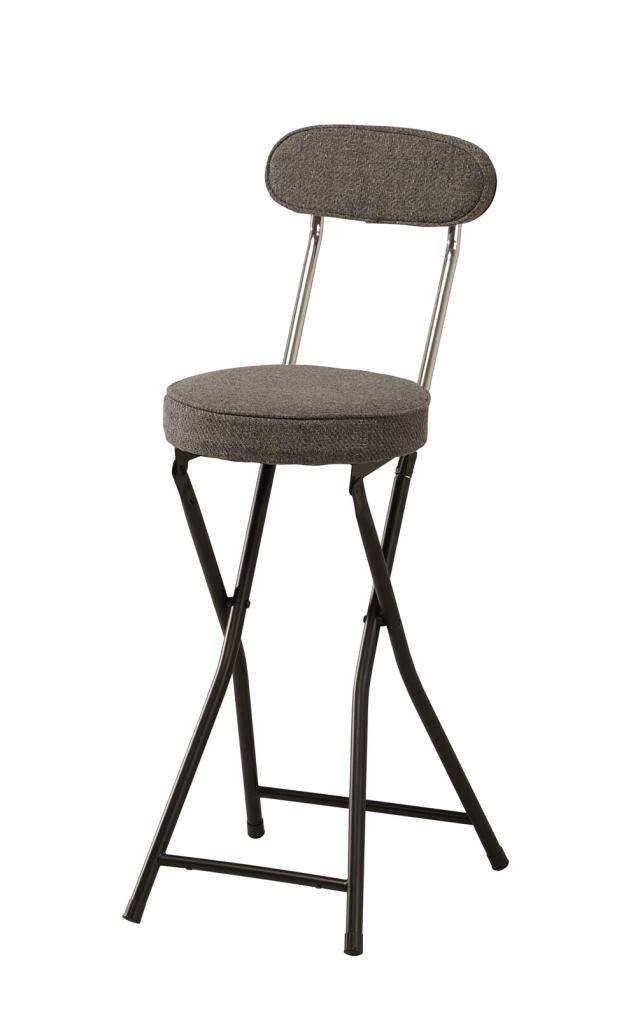 フォールディングハイチェアベージュ 折り畳み 座面高60cm PFC40F 送料無料-4