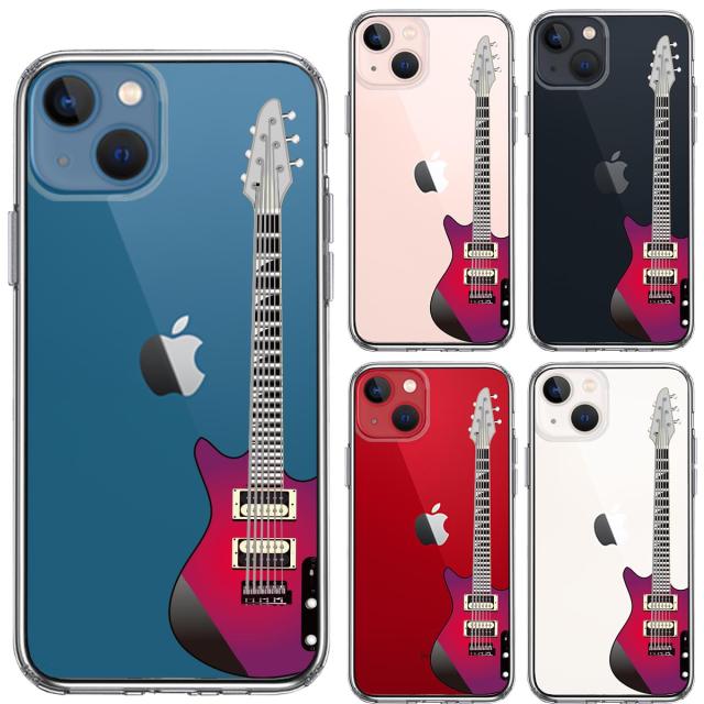 iPhone13 ケース クリアエレキギター スマホケース 側面ソフト 背面ハード ハイブリッド 送料無料-1