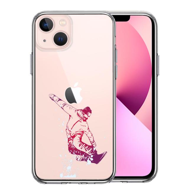 iPhone13 ケース クリアアクロバティックスノーボード スマホケース 側面ソフト 背面ハード ハイブリッド UA16330170-3326 送料無料-0
