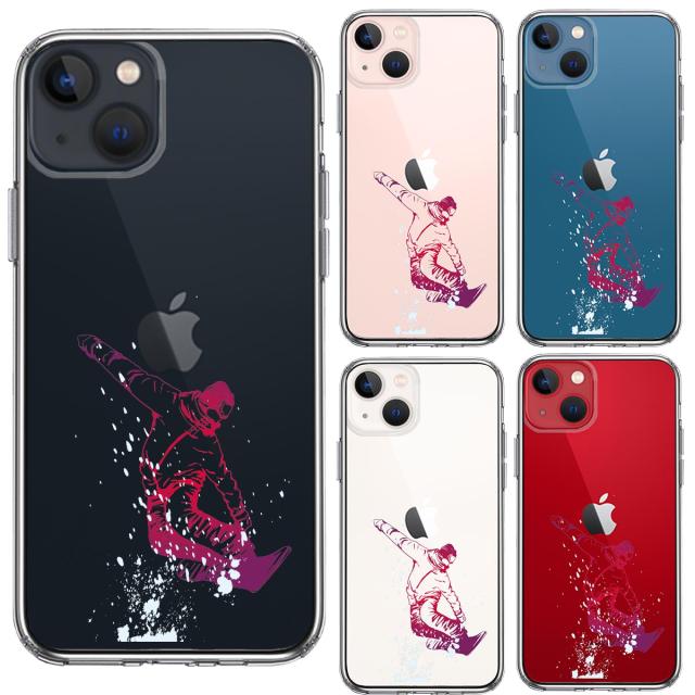 iPhone13 ケース クリアアクロバティックスノーボード スマホケース 側面ソフト 背面ハード ハイブリッド UA16330170-3326 送料無料-1
