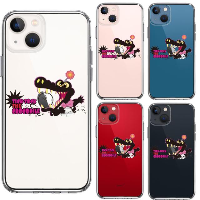 iPhone13 ケース クリアピーターパン ワニ スマホケース 側面ソフト 背面ハード ハイブリッド 送料無料-1