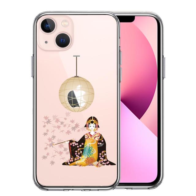 iPhone13 ケース クリア花魁 スマホケース 側面ソフト 背面ハード ハイブリッド 送料無料-0