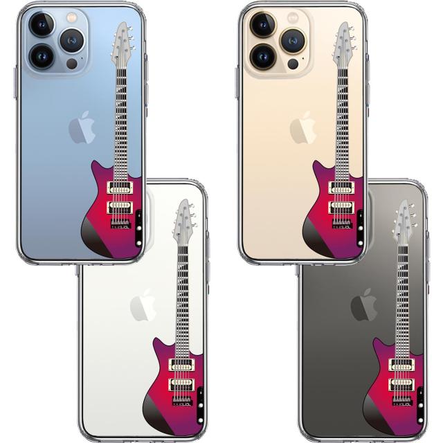 iPhone13Pro ケース クリアエレキギター スマホケース 側面ソフト 背面ハード ハイブリッド 送料無料-1