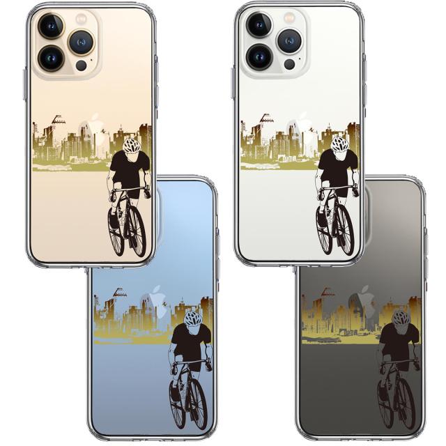 iPhone13Pro ケース クリアスポーツサイクリング 男子2 スマホケース 側面ソフト 背面ハード ハイブリッド 送料無料-1