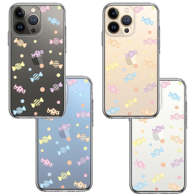 iPhone13Pro ケース クリアキャンディ スマホケース 側面ソフト 背面ハード ハイブリッド 送料無料-1