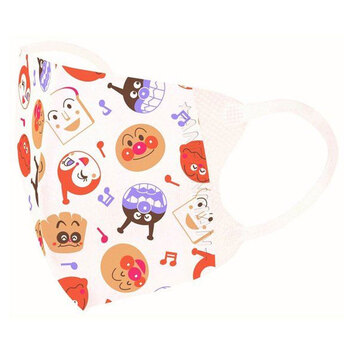 マスク ちいさな立体マスク アンパンマン おかおとおんぷ♪柄 5枚入 8セット 送料無料-2