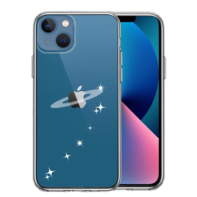 iPhone13mini ケース クリア天の川 流れ星 スマホケース 側面ソフト 背面ハード ハイブリッド 送料無料-0